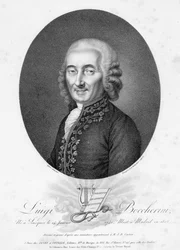 Luigi Boccherini, rytowany przez Bourgeois de la Richardiere, c.1806